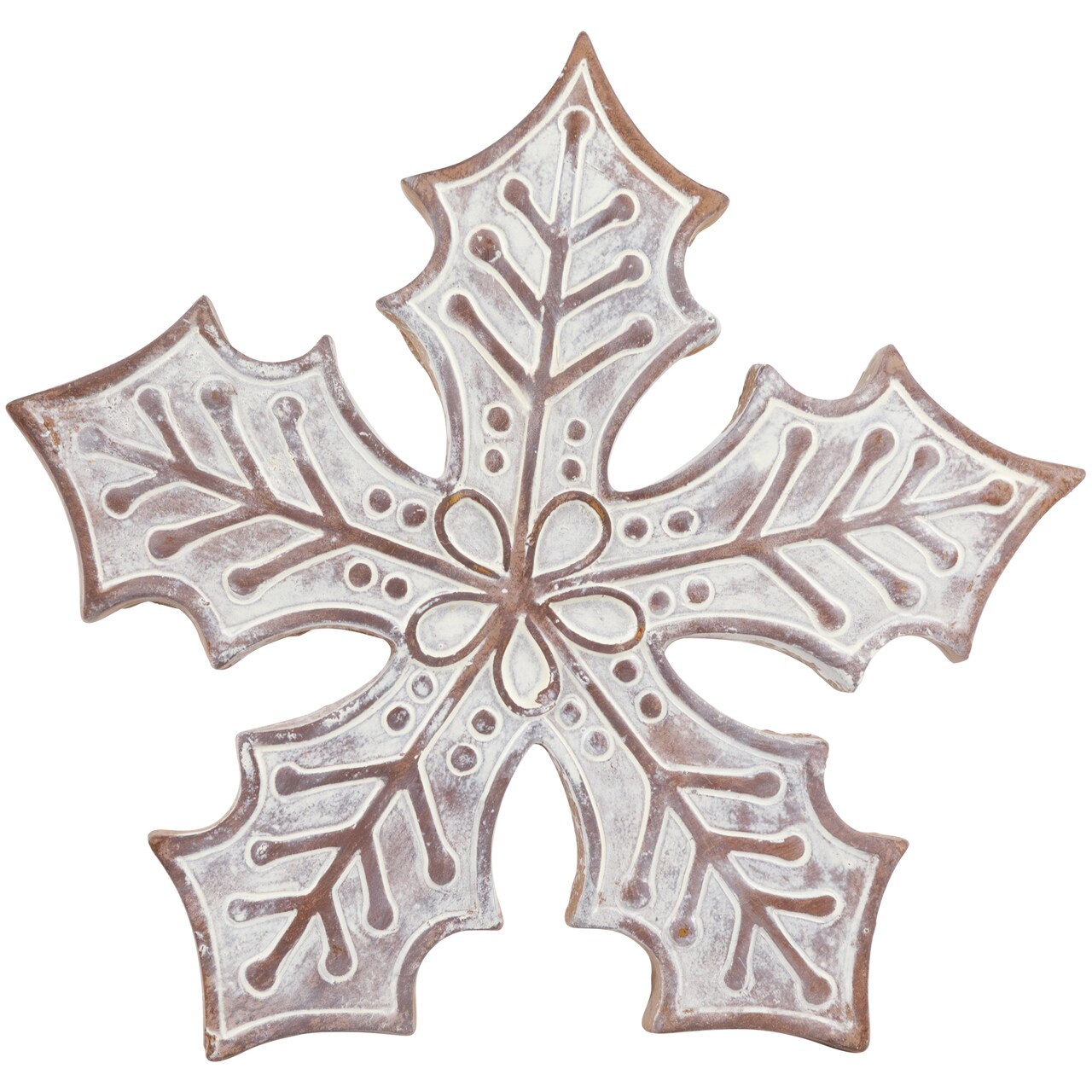 Northlight 7.25" White Snowflake Christmas Tabletop Decoration